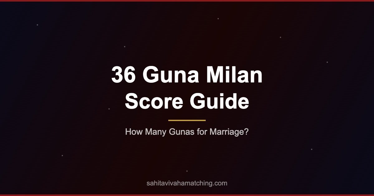 36 Guna Milan — How Many Gunas Are Needed for Marriage?