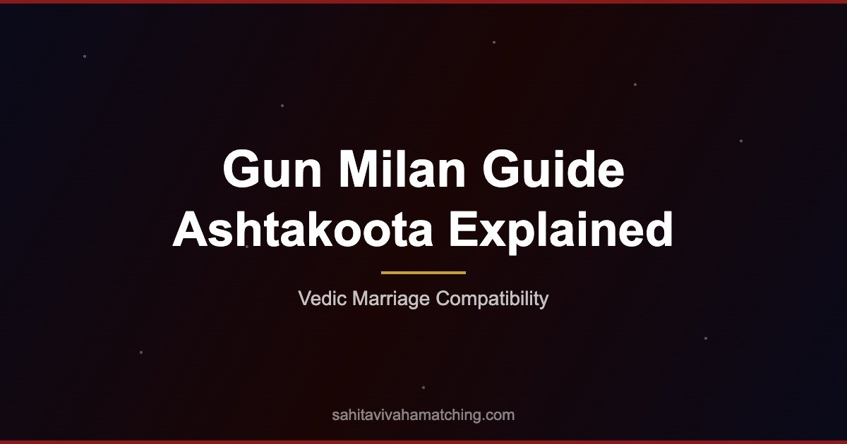Gun Milan Guide Ashtakoota Explained