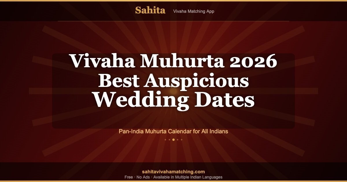 Auspicious Wedding Dates 2026: Vivaha Muhurta Calendar for All Indians