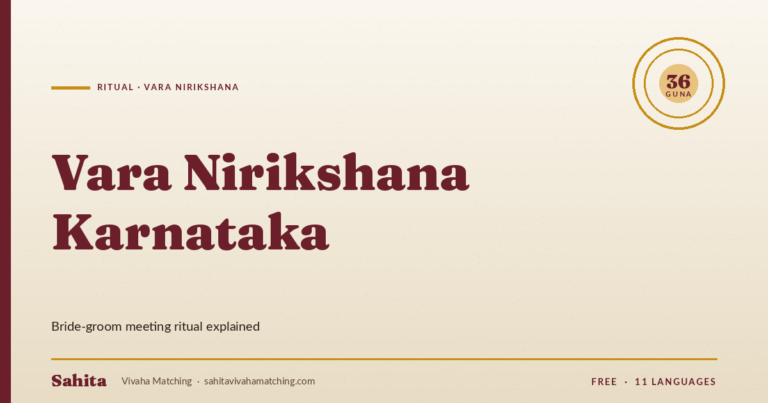vara nirikshana karnataka — Sahita Vivaha Matching