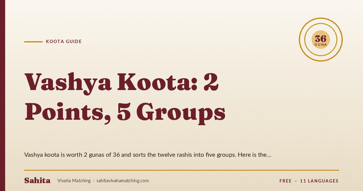 vashya koota — by Sahita